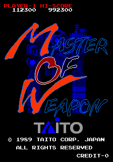 Master of Weapon (World) Title Screen